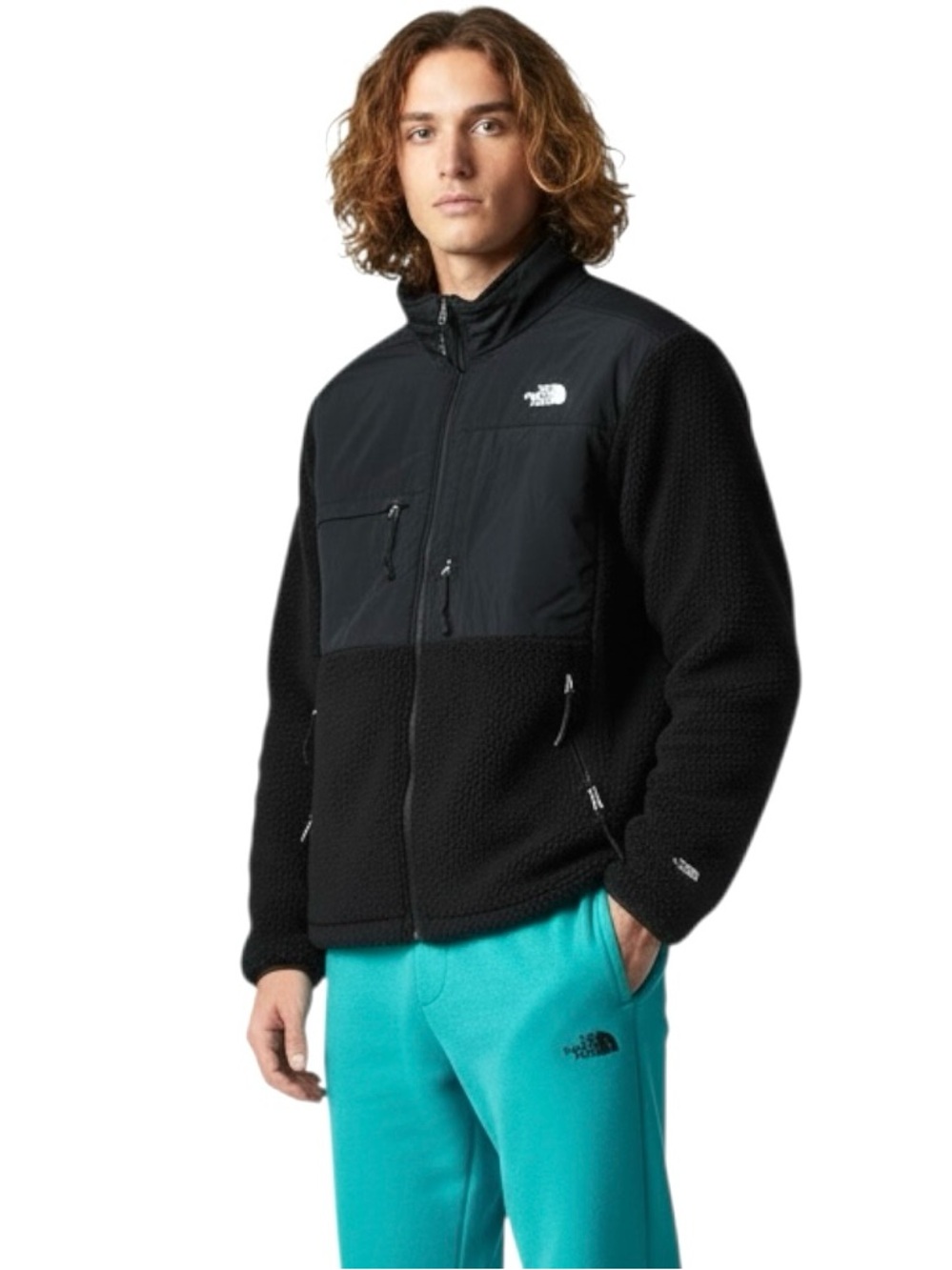 The North Face Denali Retro Jacket Men’s Sz L Black Fleece Hooded Full Zip Coat